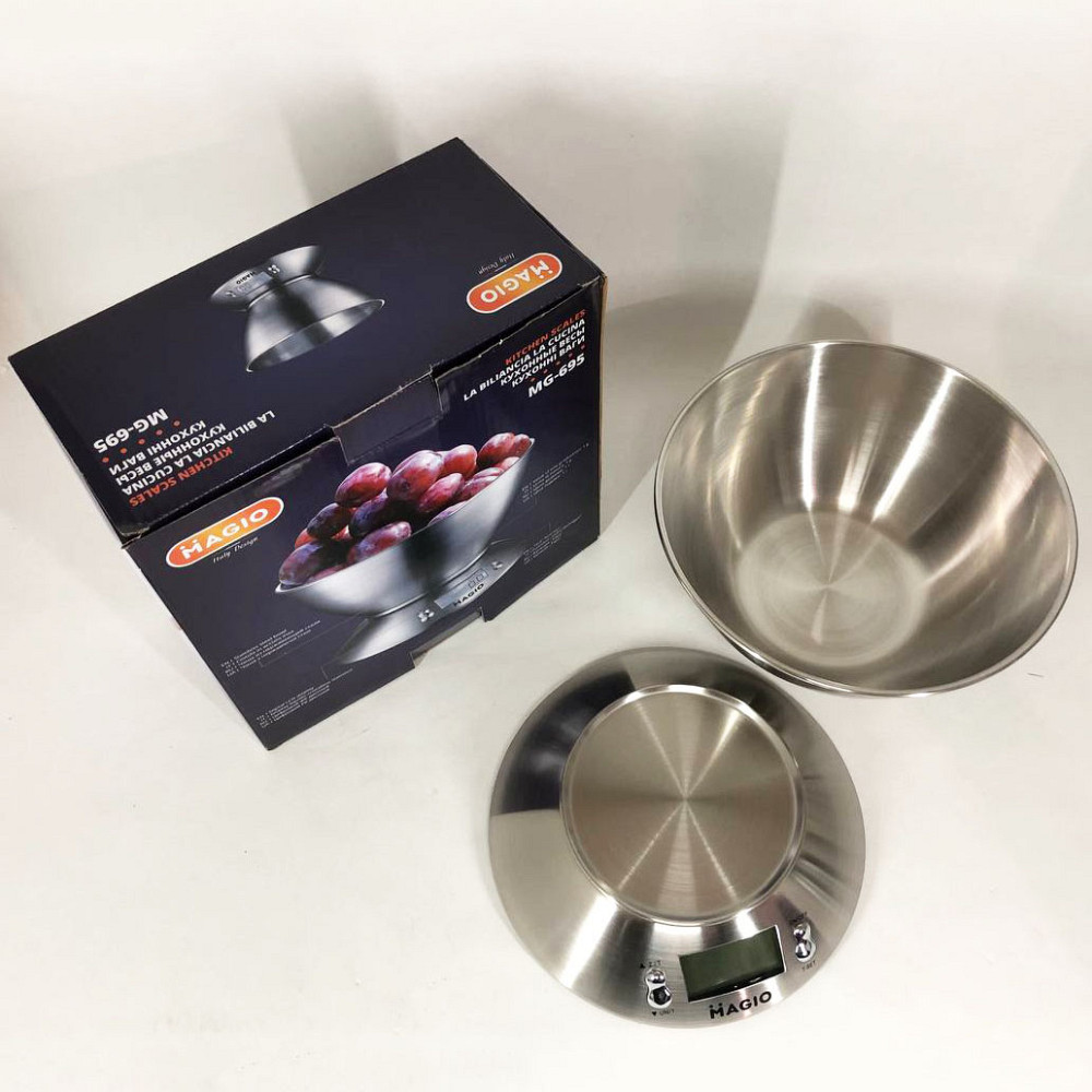 Пищевые весы для продуктов MAGIO MG-695, Весы настольные со съемной чашей кулинарные для кухни OR-47 Львов - изображение 2