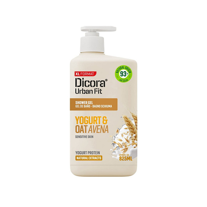 Крем-гель для душу Протеїновий йогурт та овес Dicora Urban Fit 825 мл Вінниця - фото 1