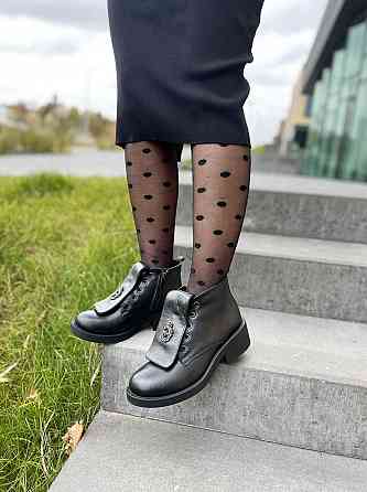 Injers Женские ботинки INJERS черные натуральная кожа зима высота 13 см (3885) 38р 40р Коломия