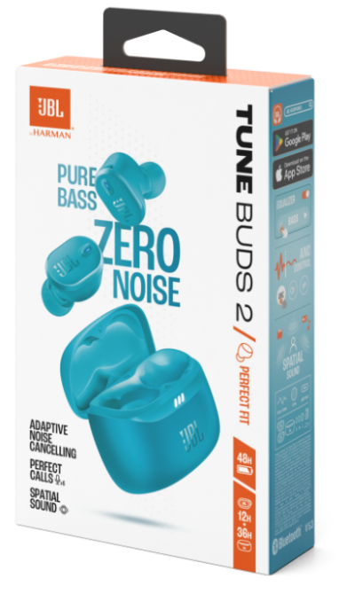 Гарнитура JBL TUNE BUDS 2 Turquoise (JBLTBUDS2TQE) (7065578) Киев - изображение 6