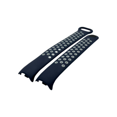 Ремінець до фітнес браслета BeCover Vents Style для Xiaomi Mi Smart Band 9 Blue-White (711987) Вінниця - фото 5