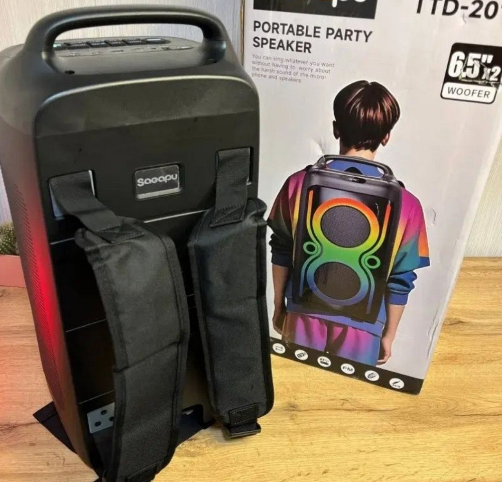 Колонка Bluetooth Portable Party Speaker TTD громкий звук  LED караоке. Киев - изображение 5