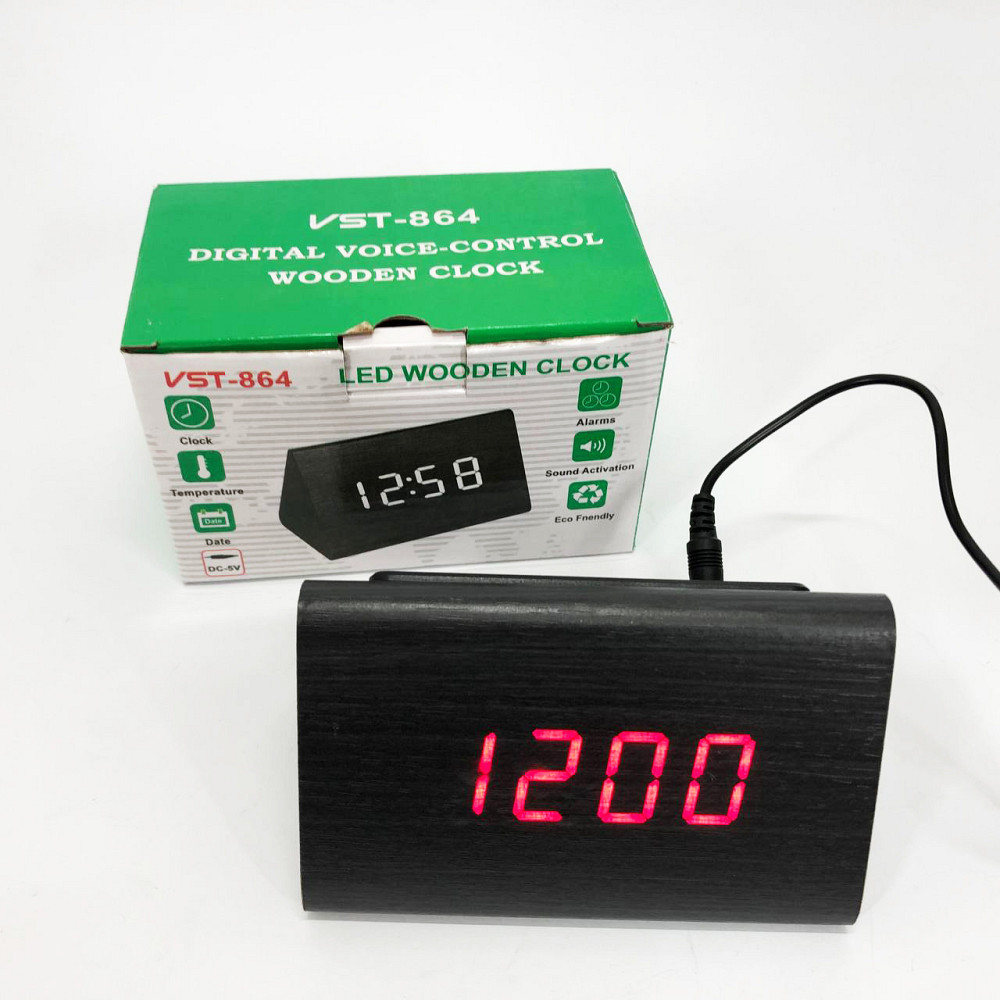 Часы электронные настольные с дисплеем, Настольные часы для дома Электронные с функцией подсветки AS-69 Ивано-Франковск - изображение 4