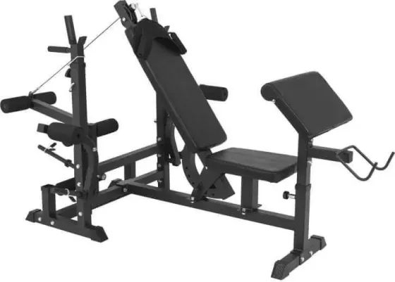 Тренажер Gorilla Sports Uniwersalna Stacja Siłowa Czarna Киев