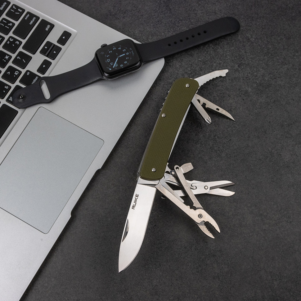 Многофункциональный нож Ruike Criterion Collection L51 зеленый Ровно - изображение 6