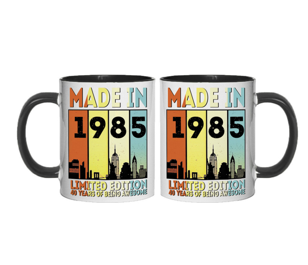 Подарунок на день народження на 40 років чашка з принтом "Made in 1985" Одеса - фото 1