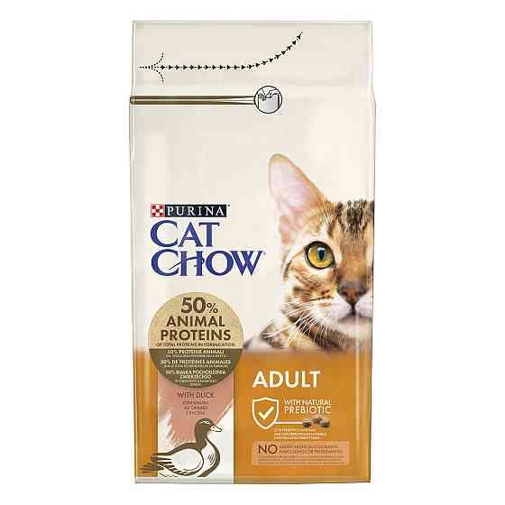 Сухий корм CAT CHOW Adult для дорослих котів, з качкою, 15 кг Київ