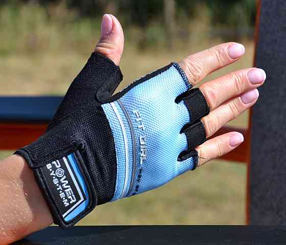Рукавички для фітнесу Power System PS-2920 Fit Girl Evo Blue S Кам'янське