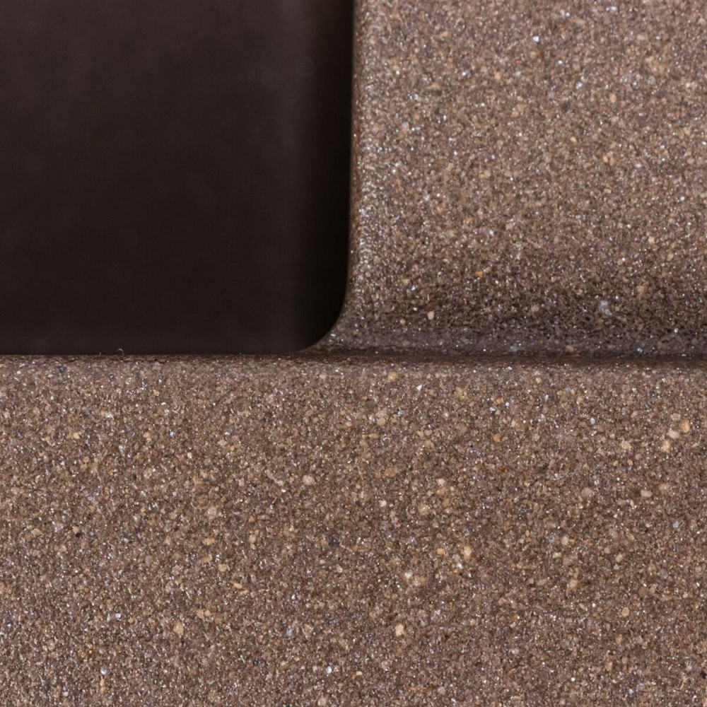 VALESO Гранітна мийка для кухні VALESO SOLID 7843 матова Темна скеля Коломия - фото 7