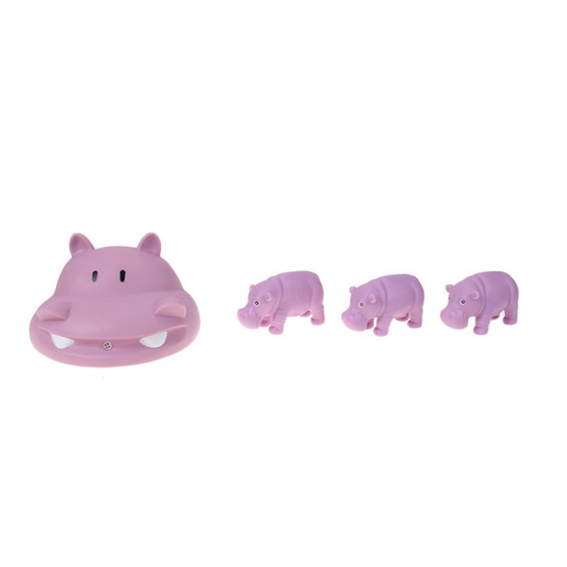 Пищалка Резиновое животное B-331 4шт в сетке  Бегемот Винница - изображение 1