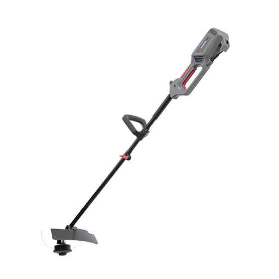 Тример електричний, 1,2 кВт, 7000 об/хв, ширина зрізання 255/380 мм, плавний пуск, котушка + 3-лопатевий ніж INTERTOOL DT-2247 Киев