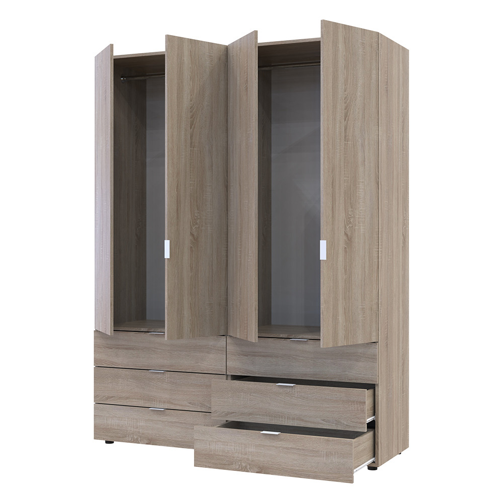 Комплект шаф для одягу Doros Гелар (2 шт.) 155х49,5х203,4 см Дуб сонома (DRS-011110) Львів - фото 2