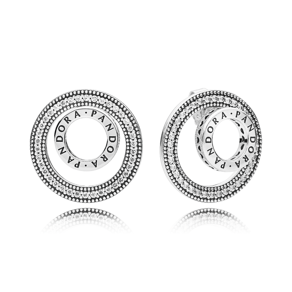 Срібні сережки-пуссети   "Назавжди" 297446CZ MasterSem Київ - фото 1