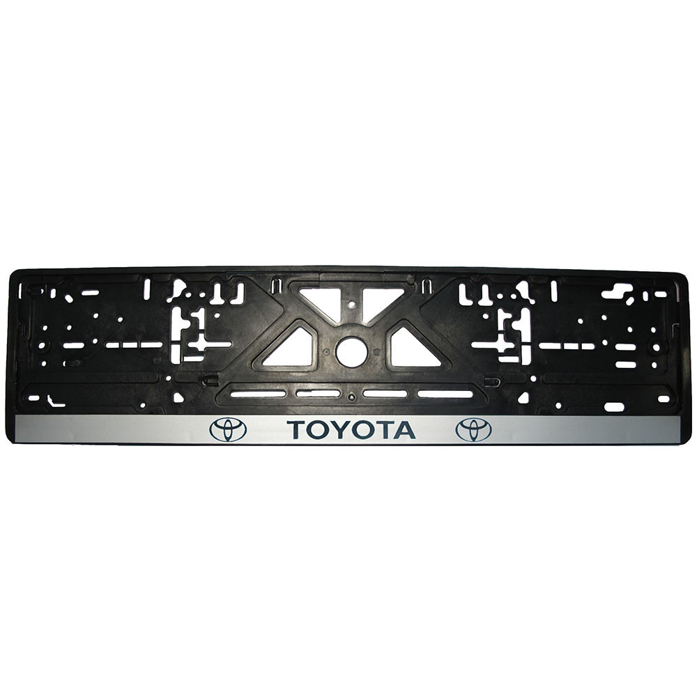 Рамка номерного знаку Toyota пластик чорна 1шт Київ - фото 1