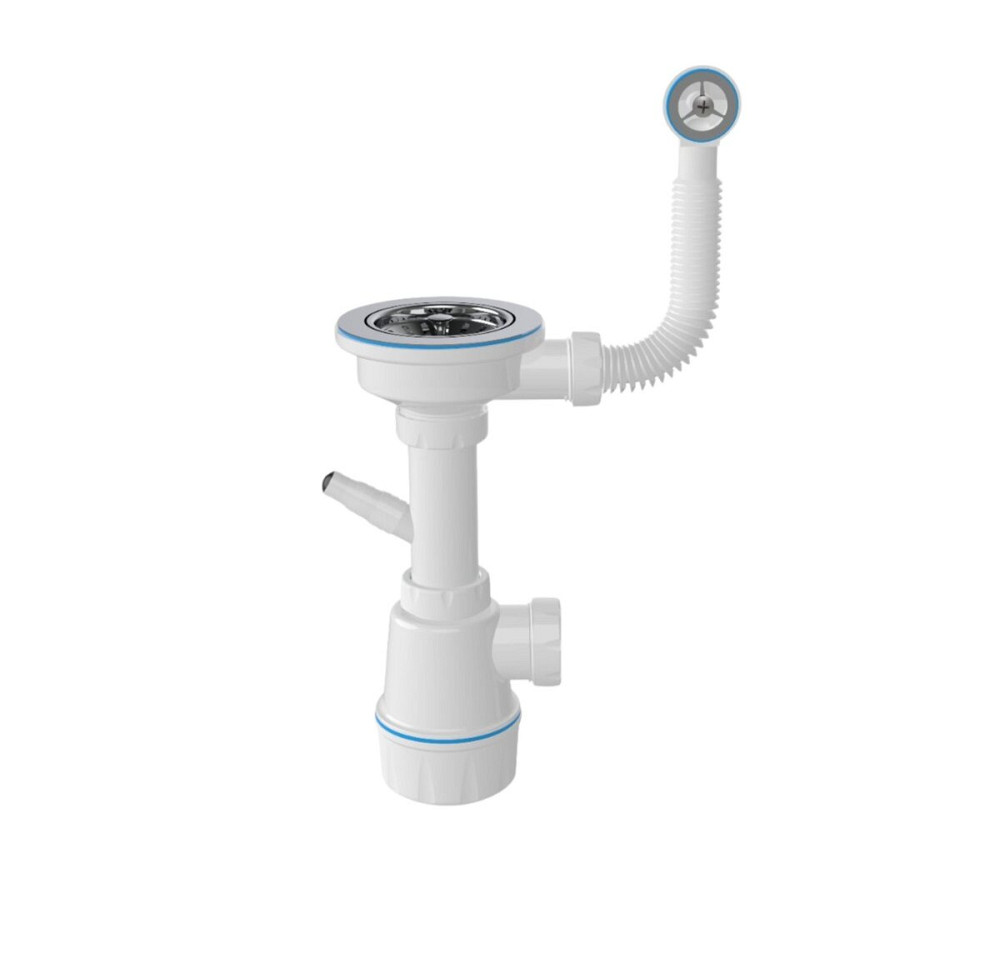 VALESO Комплект: Мийка VESTA 5852 графіт + Змішувач 56 B NESP графіт + Сифон 1041 Киев - изображение 6