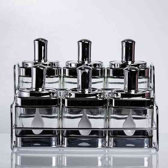 Набір банок для сипучих продуктів з ложкою 6 шт Київ