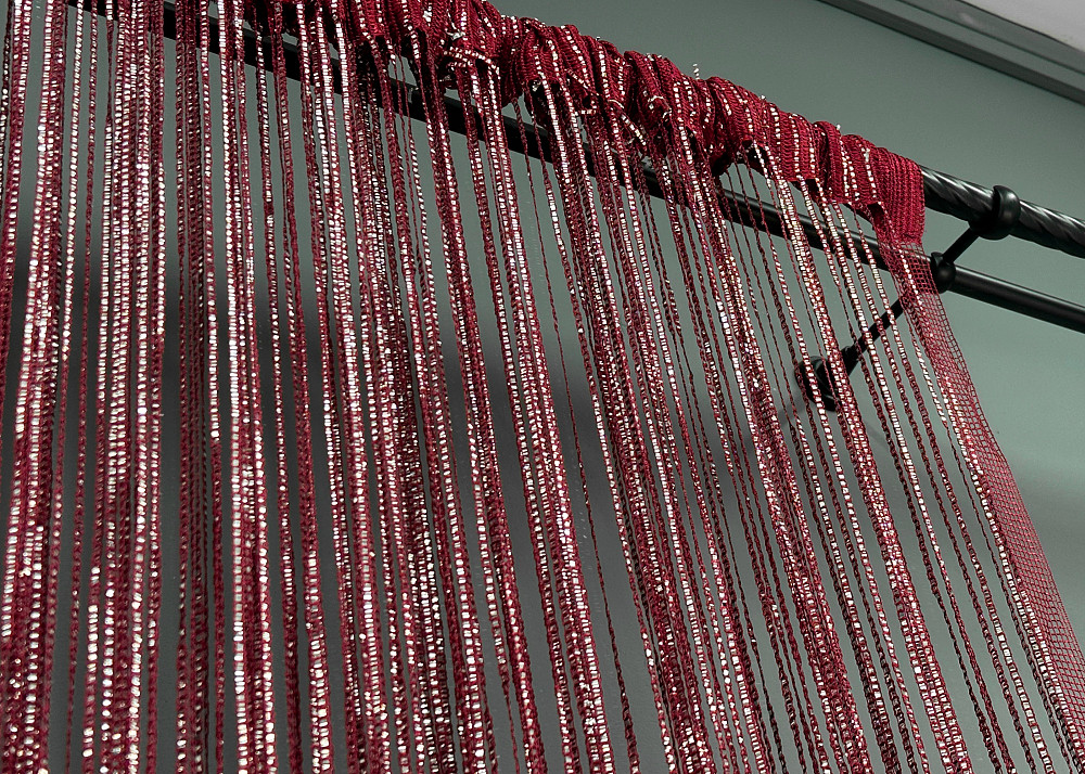 Шторы-нити Rovi Premium с люрексом Бордовый 300х300см 1 шт (61-117) Киев - изображение 8