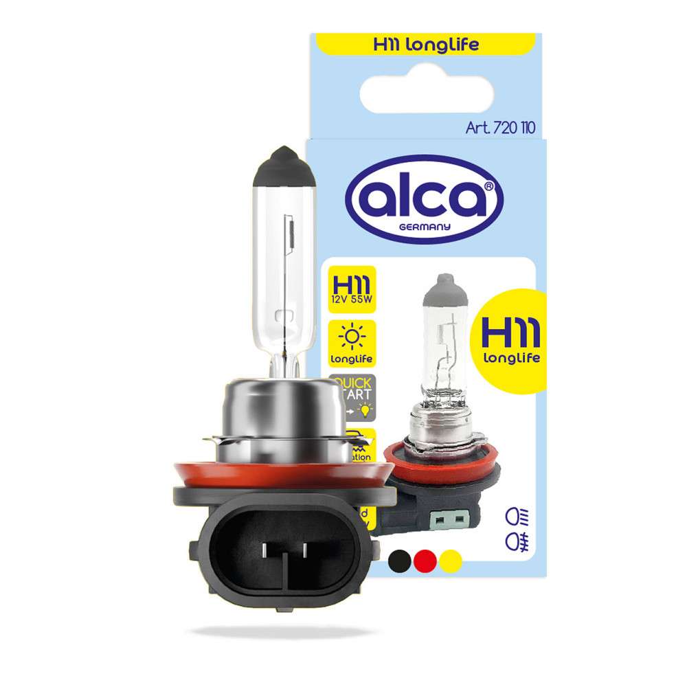 Автомобільна лампа галогенова H11 12В 55Вт Alca, 720110 Київ - фото 1