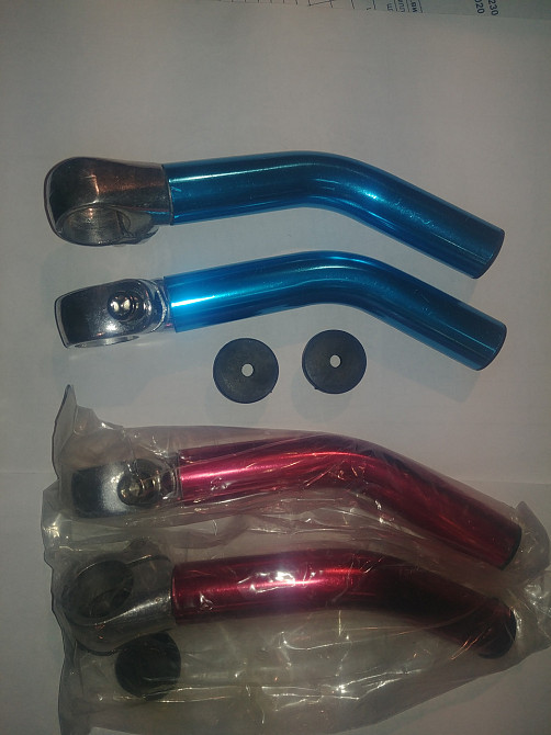 Упоры для рук велосипеда (рога) (алюминий, в ассортименте HX-Y01-20) KL Мукачево - изображение 1