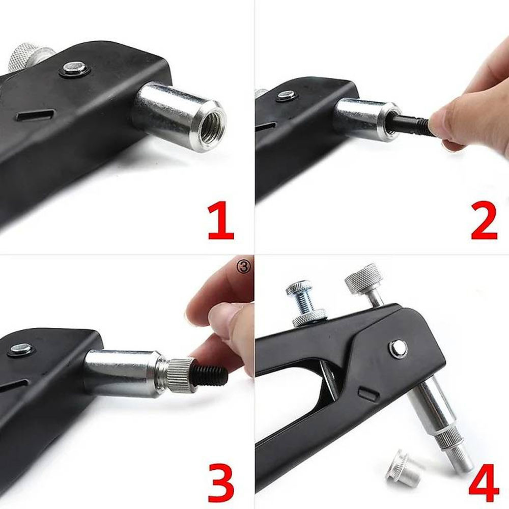 Різьбовий заклепочник + насадки M3-M8 (5шт) SBR Київ - фото 7