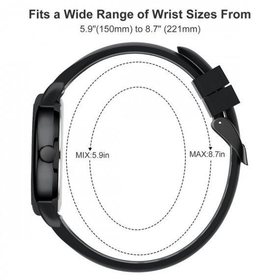 Наручний кварцовий годинник GoldenHour Trend (Чорний) Вінниця - фото 7