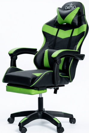 Крісло геймерське DIEGO Phantom RS Black-Green Київ