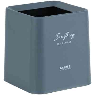 Кошик для паперів Axent Настільний контейнер для сміття, квадратний, сірий (2132-03-A) Вінниця