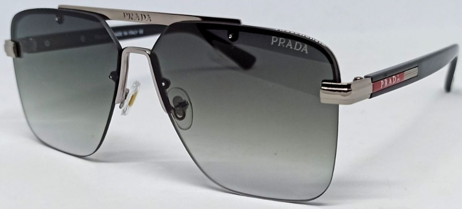 Брендовые мужские очки классика серо зеленый градиент в серебре. Киев - изображение 8