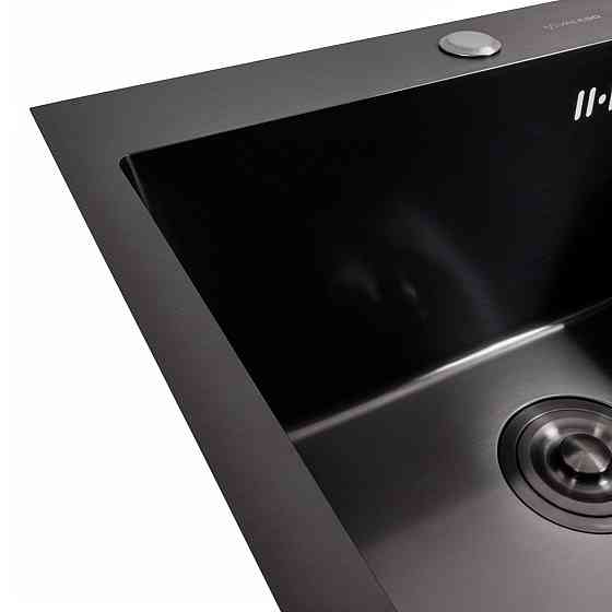 VALESO Кухонна мийка 50*50 PVD чорна Valeso Handmade (товщина 3,0/1.5) Киев