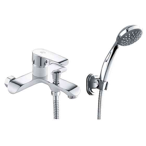 Змішувач для ванни RJ FLY с душовим гарнітуром (RBZ084-3W) білий/хром Київ