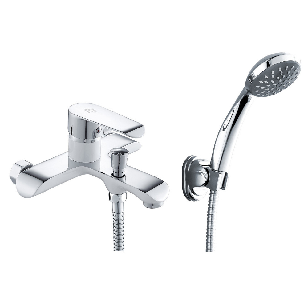 Змішувач для ванни RJ FLY с душовим гарнітуром (RBZ084-3W) білий/хром Київ - фото 1