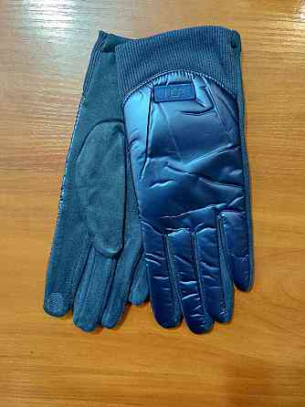 Перчатки сенсорные женские зима one size синий Киев