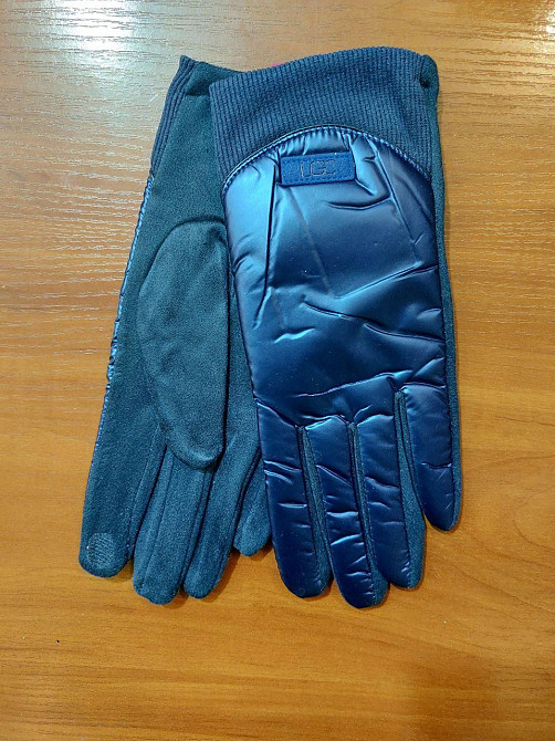 Перчатки сенсорные женские зима one size синий Киев - изображение 4