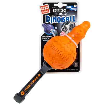 Іграшка для собак GiGwi Push to mute Дінобол Т-рекс 28 см (2327) Вінниця