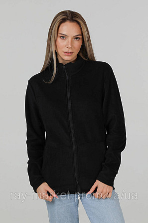 Кофта флісова на блискавці Ray Basic жіноча чорна (U0501W-Black) XL Київ - фото 1