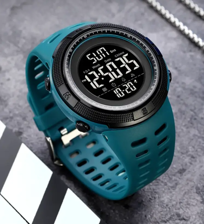 Спортивний наручний годинник Skmei 2070 (Бірюзовий з чорним циферблатом) Вінниця