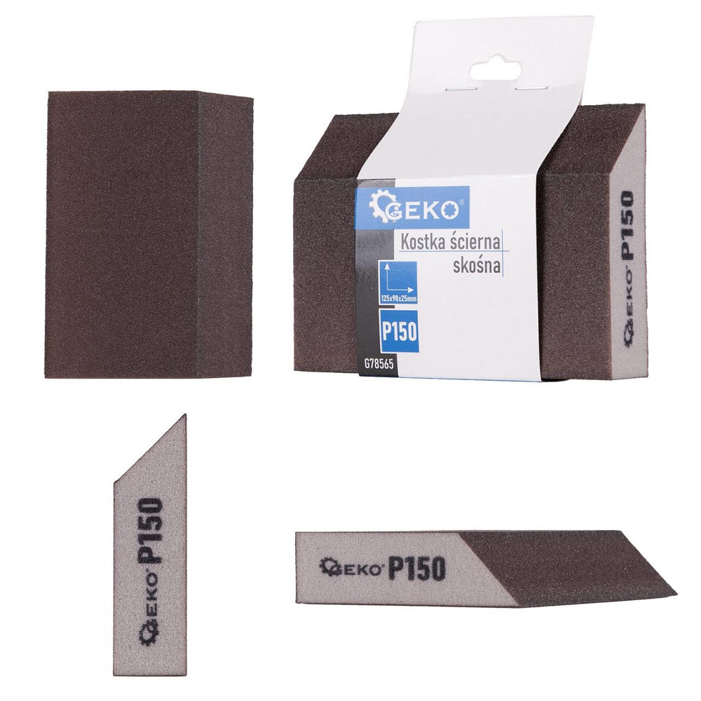 Шліфувальна губка "GeKo" трапеція 125х90х25мм P150 Киев - изображение 1