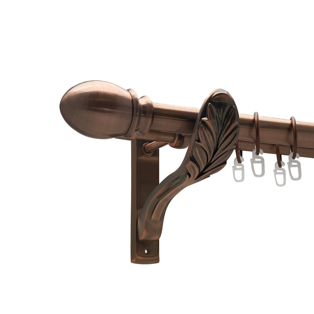 Карниз Orvit Белуно металевий дворядний ретро Мідь 25\19 мм 160 см (00-00009865) Львів - фото 1