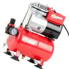 Компресор "безмасляний" 2-х поршн 3л 1 вих, 220В, 0.3 кВт, 45 л/хв, 3.2 атм INTERTOOL Мукачево