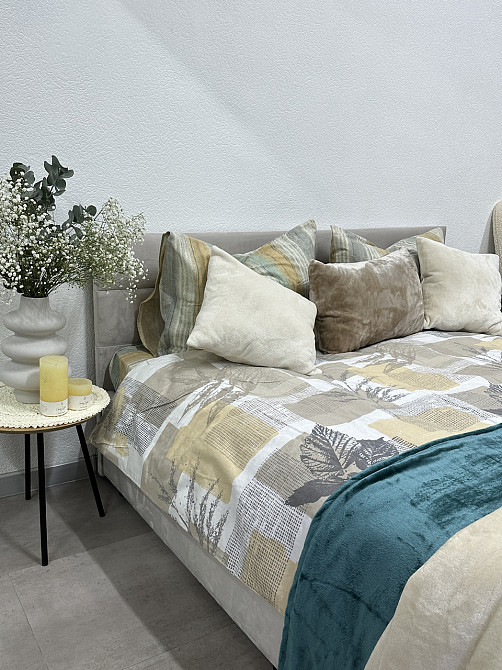 Ecotton Комплект постільної білизни Ecotton двоспальний 180х215 см бежевий Листя Київ - фото 9