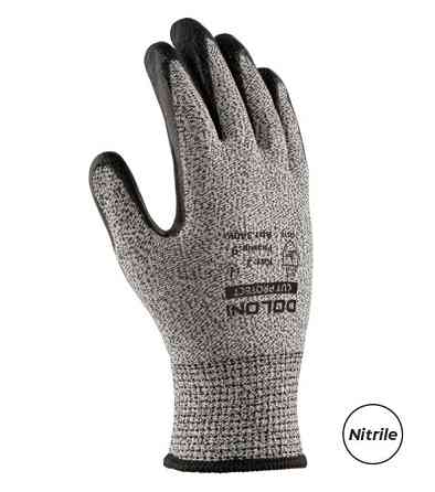 Doloni рукавички стійкі до порізів з нітриловим покриттям, розмір 11, Cut Protect 34021 Рівне