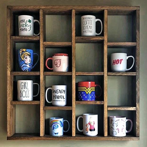 Полиця для чашок "Кармір" сепія Миколаїв - фото 1