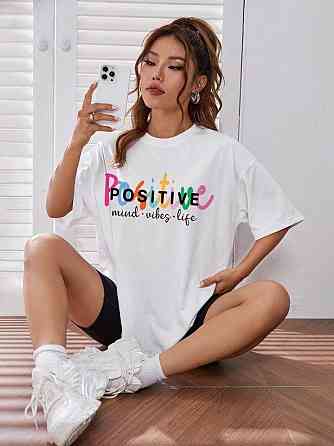 Футболка женская с принтом  44 Белая 2634324804 Днепр