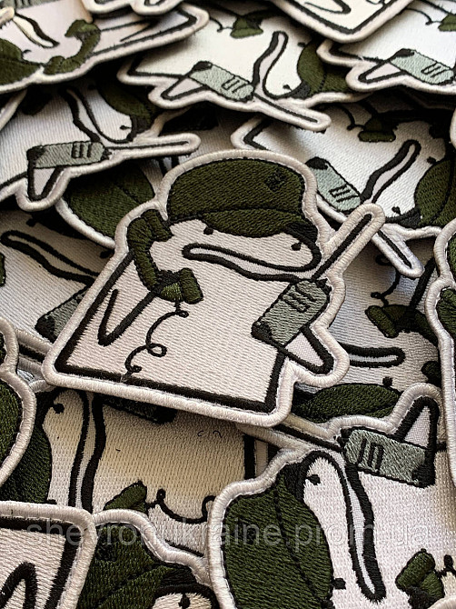 Шеврон флорк зв'язківець (Форма контурна. На липучці) Розмір 8x7.5см Київ - фото 2