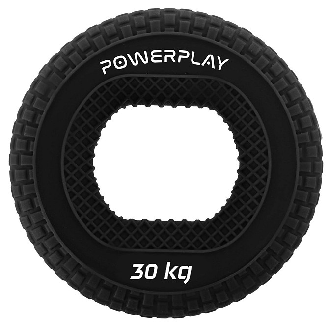Еспандер кистьовий силіконовий PowerPlay PP-4333 Hand Grip Hard 30 кг. Чорний Кам'янське - фото 1