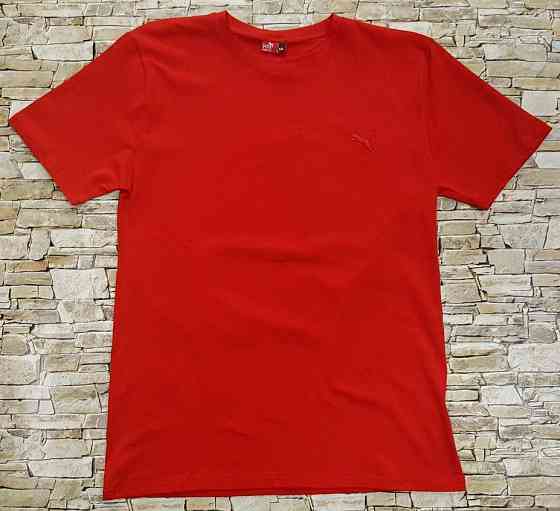 Мужская батальная однотонная трикотажная футболка Puma 54 Киев