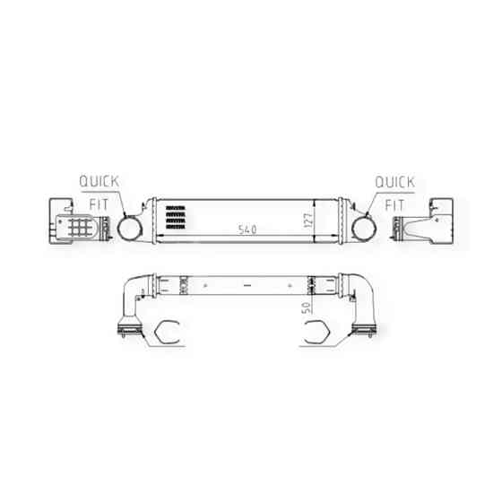 Радиатор BMW 3 (E46), X3 (E83) 2.0, 3.0 99- интеркулера Мукачево