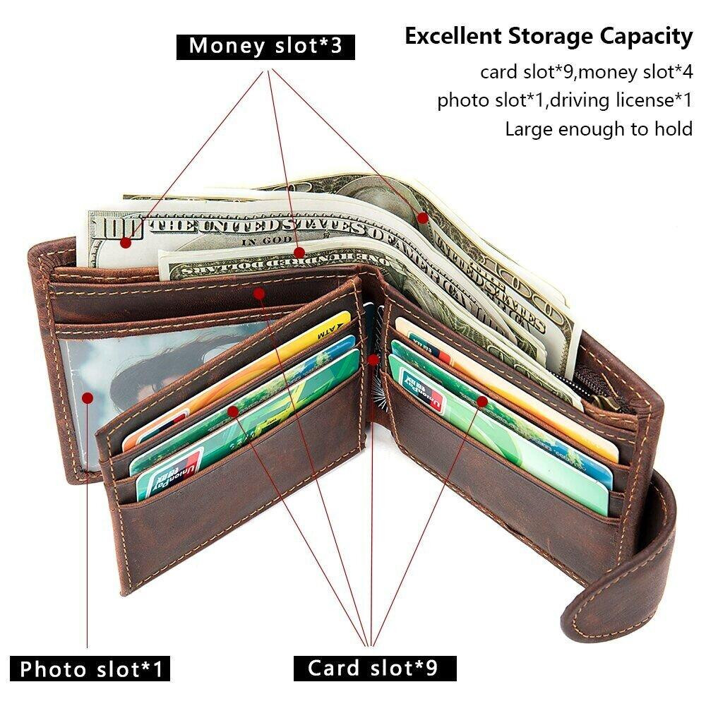 Тонке чоловіче портмоне матове 20239 Vintage Коричневе Київ - фото 8