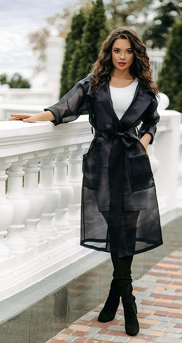 Повітряний тренч довжини МІДІ (42-46) Київ - фото 1