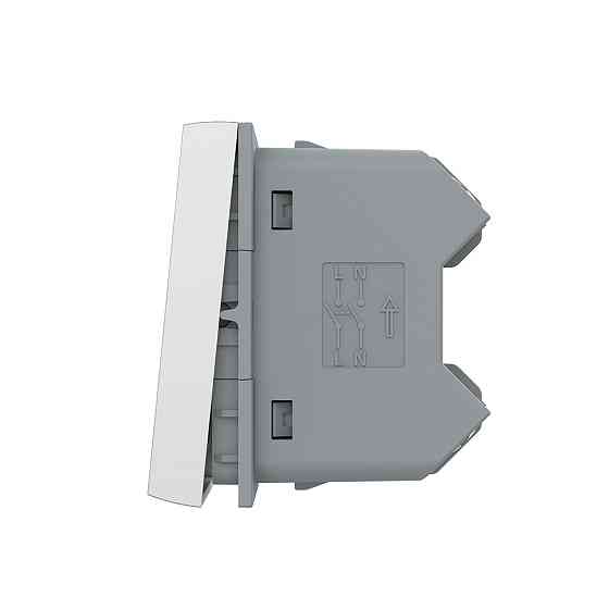 Перехресний (хрестовий) вимикач LIVOLO, 2-клавішний, сірий, модуль без рамки (VL-FCMM10A-1IP) Коломыя